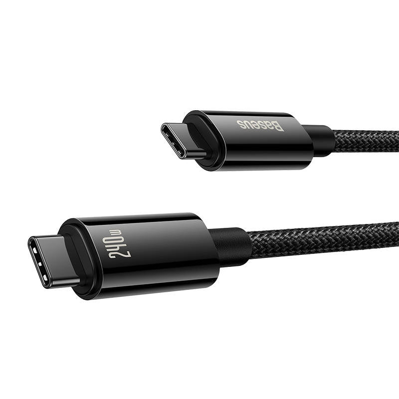 USB-C to USB-C cable Baseus Tungsten Gold 240W 3m (black)_12