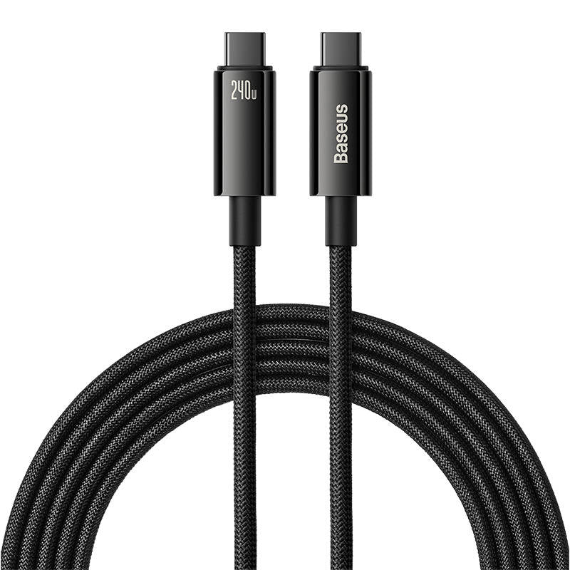 USB-C to USB-C cable Baseus Tungsten Gold 240W 3m (black)_3