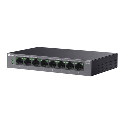 TP-Link LiteWave LS108GP switch No administrado Gigabit Ethernet (10/100/1000) Energía sobre Ethernet (PoE) Negro_2