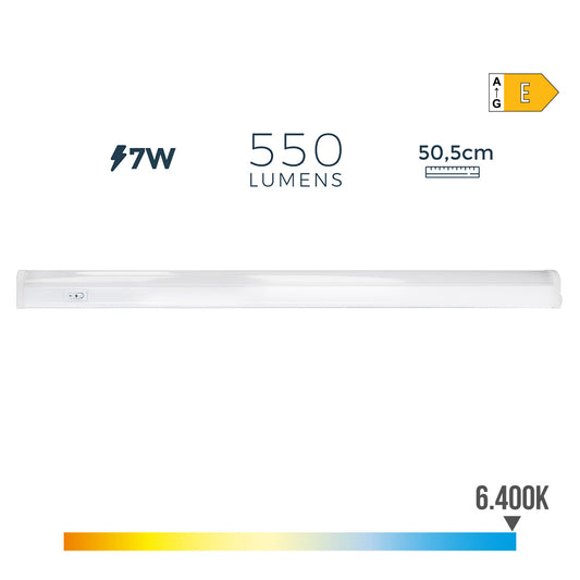 Armadura eletrÃ³nica led 7w 600lm 6500k luz fria 50,5x2,2x3,5cm edm_0