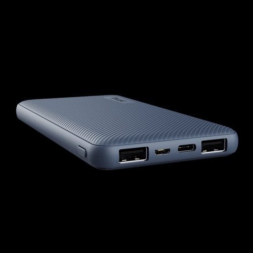 PRIMO POWERBANK ULTRASOTTILE DA 10.000 MAH - OLTRE 50% MATERIALE RICICLATO - BLU_0