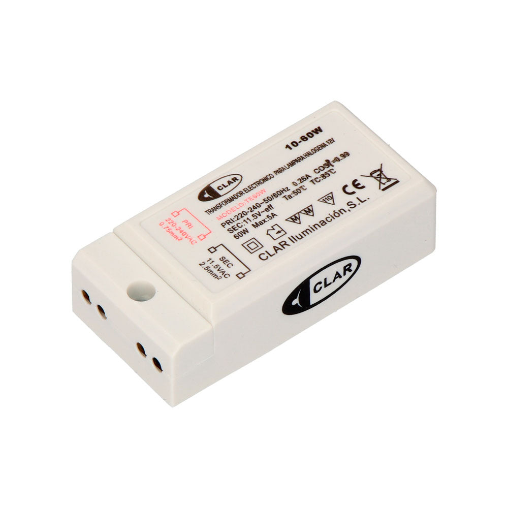 Transformador eletrÃ³nico para lÃ¢mpada halogÃ©nio 12v 10/60w_0