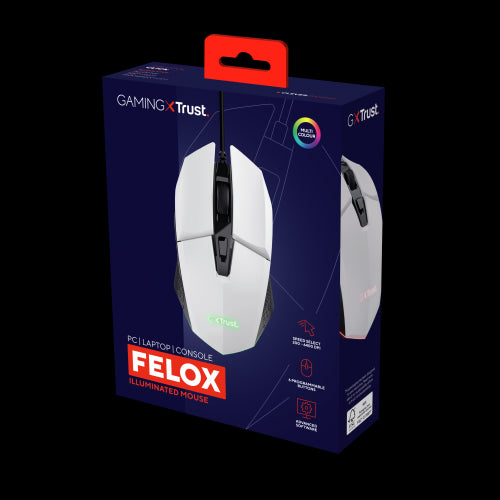 GXT 109W FELOX  MOUSE DA GAMING ILLUMINATO - BIANCO_7