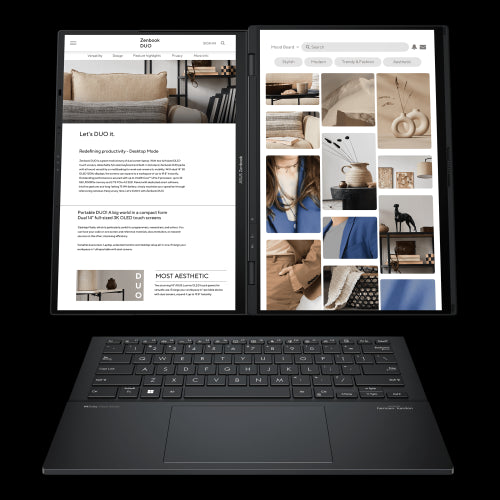 ASUS Zenbook Duo OLED UX8406MA-QL396W - Ordenador PortÃ¡til 14" WUXGA (Intel Core Ultra 9 185H, 32GB RAM, 1TB SSD, Arc Graphics, Windows 11 Home) Gris Tintero - Teclado QWERTY espaÃ±ol_3
