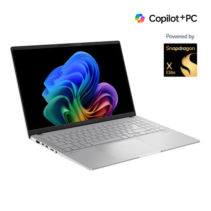 ASUS Vivobook S 15 OLED S5507QA-MA006W Copilot+ PC - Ordenador PortÃ¡til 15.6" Wide Quad HD+ 120Hz (Qualcomm Snapdragon X1E78100, 16GB RAM, 1TB SSD, Adreno GPU, Windows 11 Home) Plata FrÃ­a - Teclado QWERTY espaÃ±ol_4