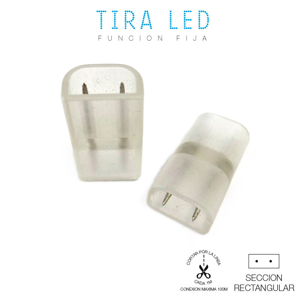 Conetor (uniÃ£o) reto para duas tiras led edm_0