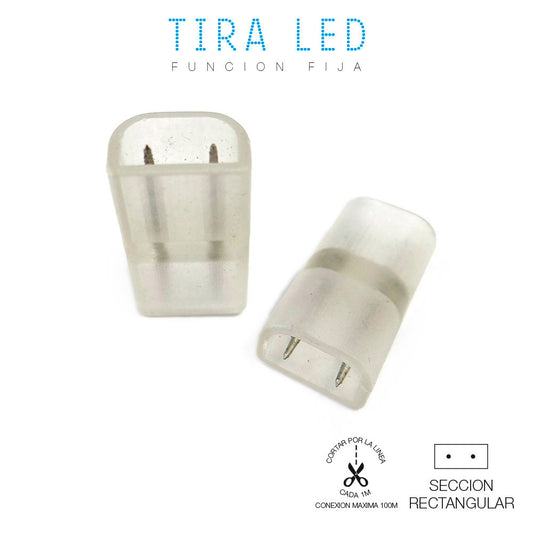 Conetor (uniÃ£o) reto para duas tiras led edm_0