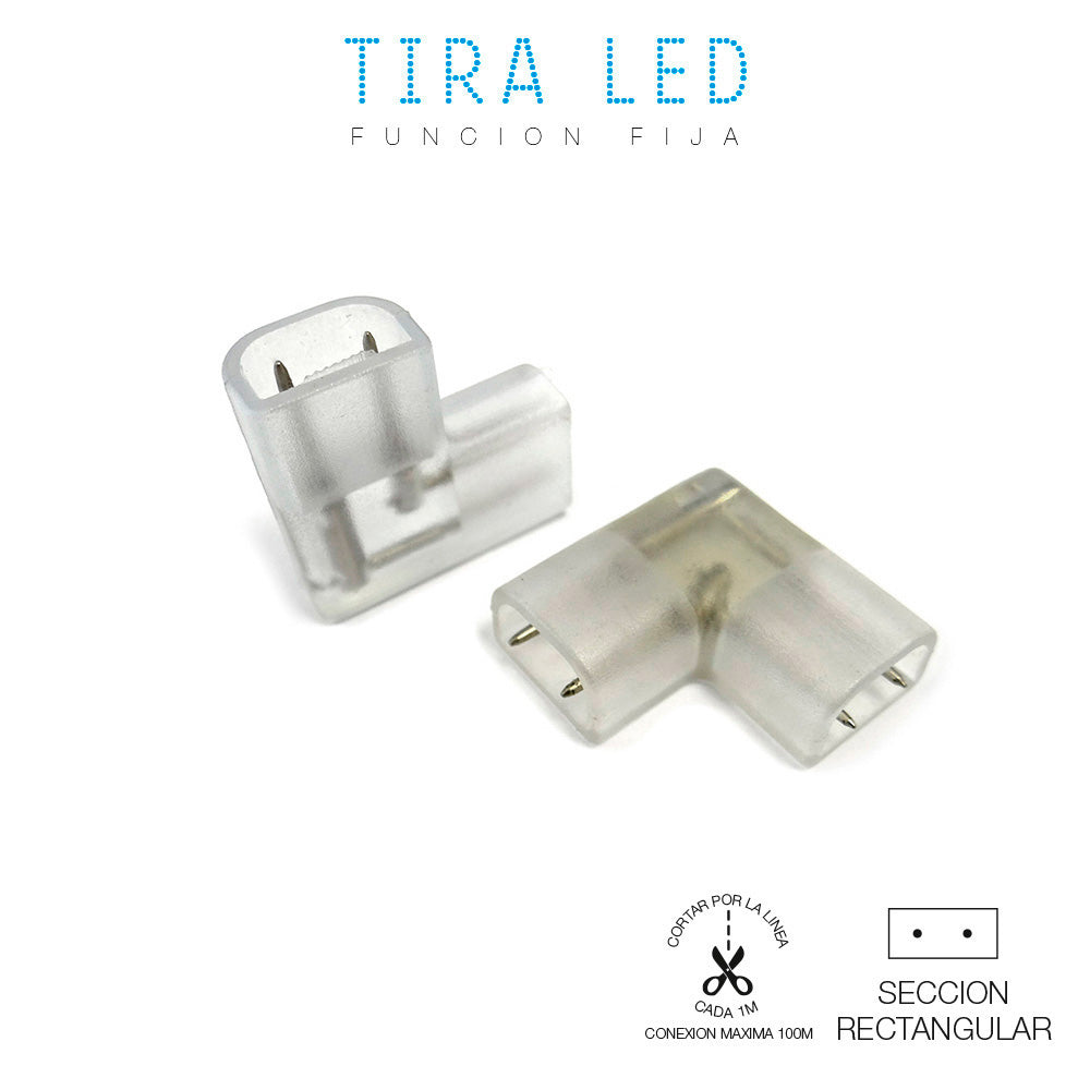 Conetor (uniÃ£o) cotovelo 90Â° para tira led edm_0