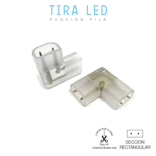 Conetor (uniÃ£o) cotovelo 90Â° para tira led edm_0