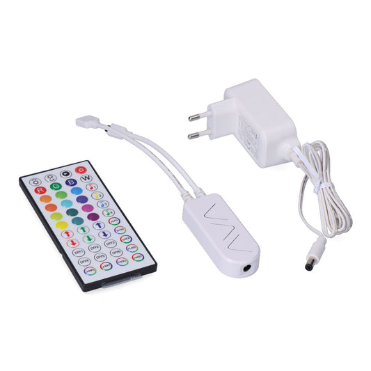 Controlador + comando + transformador para tira de led rgb ref. 31933_0
