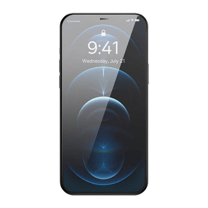 Baseus Full Screen Tempered Glass for iPhone 12 Pro Max with Speaker Cover 0.4mm + Mounting Kit_4