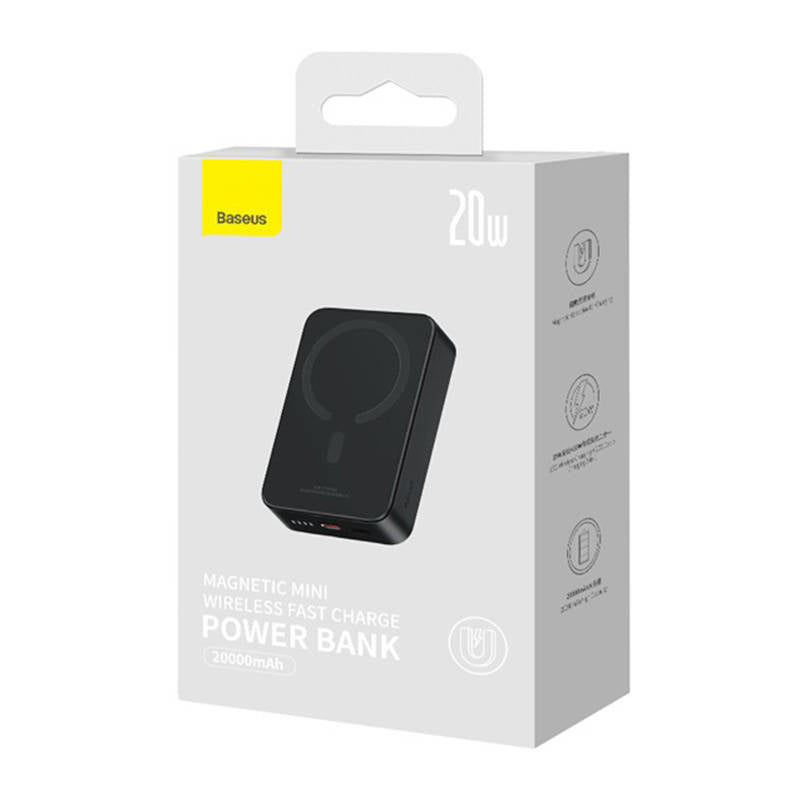 Powerbank Baseus Magnetic Mini 20000mAh, USB-C 20W MagSafe (black)_17