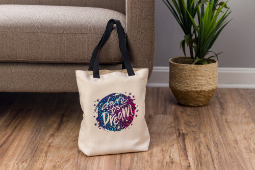 Cricut 2006829 bolsa de compras Beige, Negro Bolso grande_4