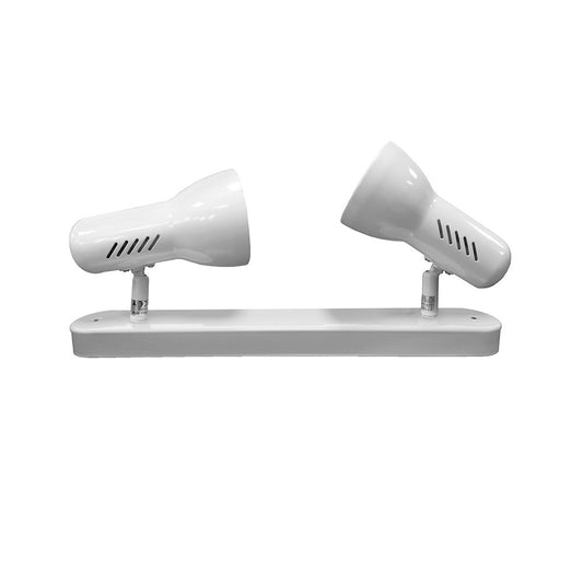 Candeeiro de teto 2 focos cor branco e27 modelo galaxy 60w edm_0