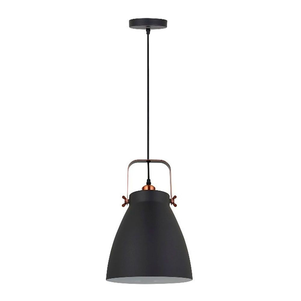 Candeeiro de teto pendente, e27, preto + cobre, Ã¸270 x 1200 mm_0