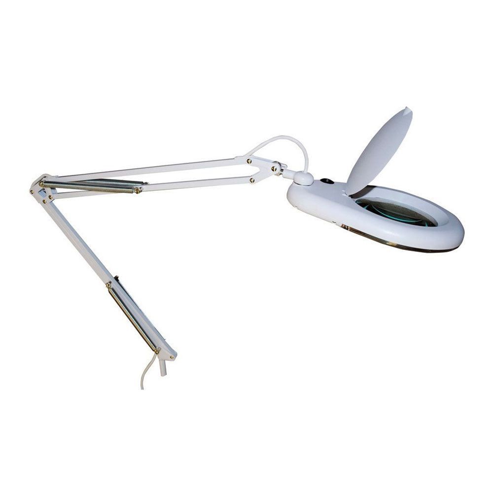 Candeeiro articulado led com lupa 3x, 9 w 685 lm 6500 k, branco, 350 x 950 mm_0