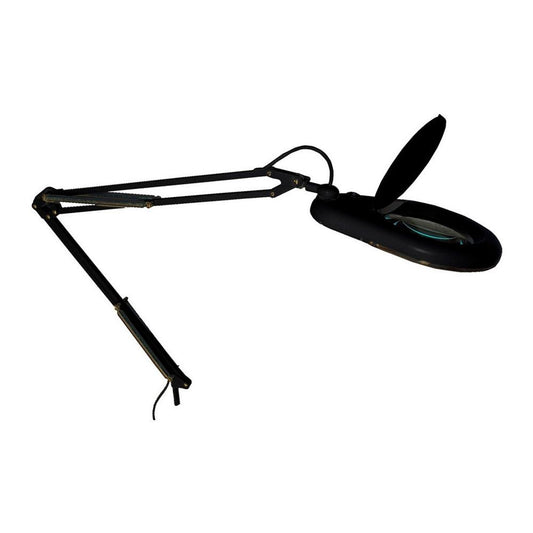 Candeeiro articulado led com lupa 3x, 9 w 685 lm 6500 k, preto, 350 x 950 mm_0