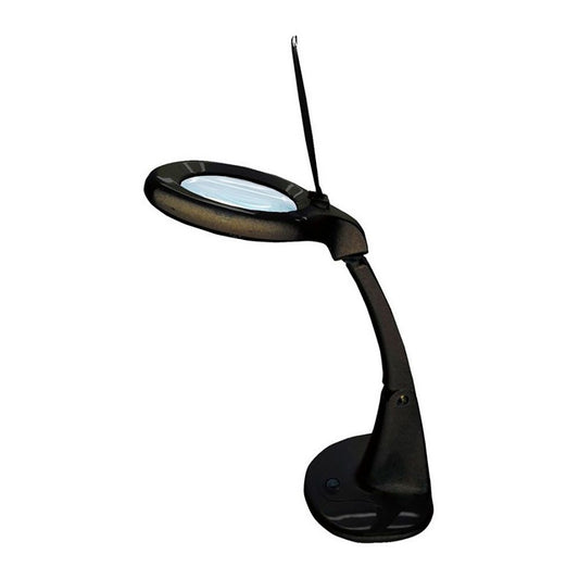 Flexo led lupa aumento 3x 12x, 4 w 300 lm 6500 k, preto, 190 x 380 mm_0