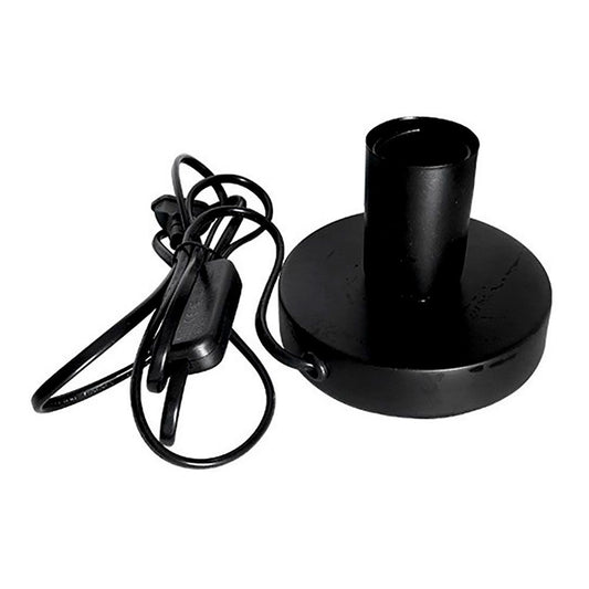 Base de mesa e27, com cabo e interruptor, preta, Ã¸120 x 85 mm_0