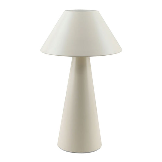 Candeeiro de mesa, e27, em formato de cogumelo, cor branco sujo, Ã¸200 x 325 mm_0