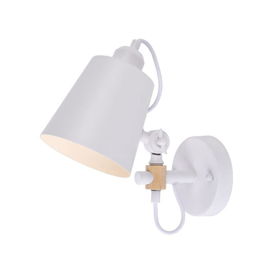Candeeiro de parede metÃ¡lico e27 60w cor branco 25x27cm edm_0