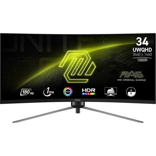MSI MAG 345CQR pantalla para PC 86,4 cm (34") 3440 x 1440 Pixeles UltraWide Dual Quad HD Negro_0
