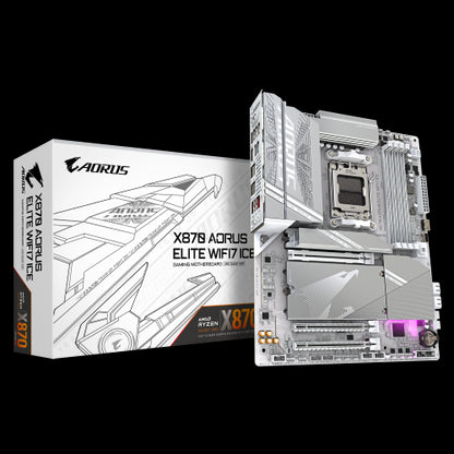 GIGABYTE X870 AORUS ELITE WIFI7 ICE AMD X870 Zócalo AM5 ATX_0