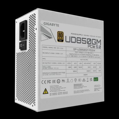 Gigabyte UD850GM PG5W unidad de fuente de alimentación 850 W 20+4 pin ATX ATX Negro_1