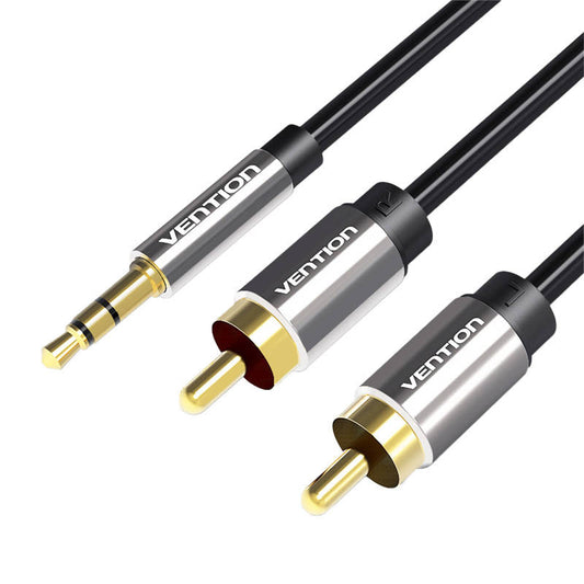 Cable Audio 2xRCA to 3.5mm Vention BCFBJ 5m (black)_0