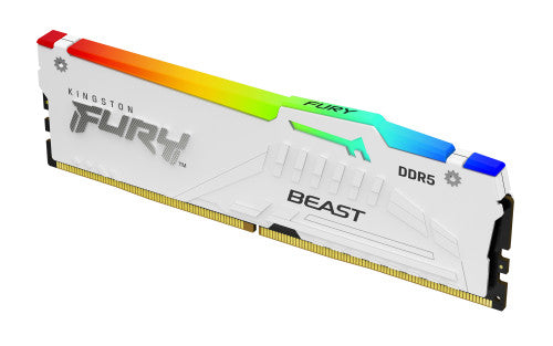 MEMORIA KINGSTON 16GB 6000MT/S DDR5 CL36  FURY BEAST WHITE RGB EXPO - KF560C36BWE2A-16_0
