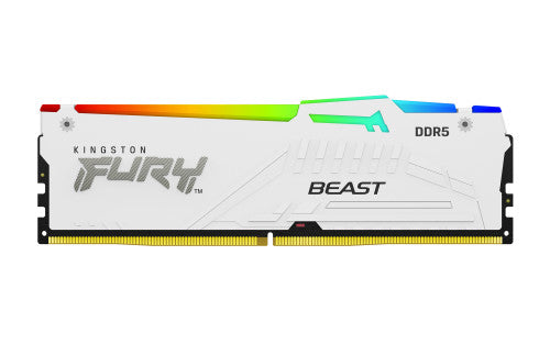 MEMORIA KINGSTON 16GB 6000MT/S DDR5 CL36  FURY BEAST WHITE RGB EXPO - KF560C36BWE2A-16_1