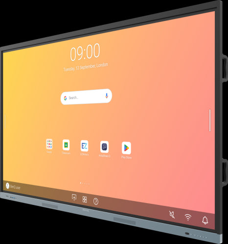 BENQAV PANTALLA INTERACTIVA RE8604 (9H.F9GTK.DE4) 86" EDLA ANDROID 13.0, 8GB Y 32GB, 350NITS, ALTAVOZ: 16WX2, SOPORTE DE PARED INCLUIDO, IFP ENTRY, GARANTÃA 3 AÃOS IN SITU RECAMBIO_0