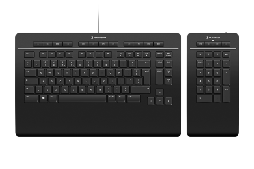 3Dconnexion Keyboard Pro with Numpad teclado Oficina USB + RF Wireless + Bluetooth QWERTZ AlemÃ¡n Negro_0