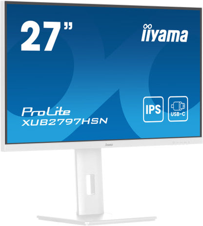 iiyama ProLite XUB2797HSN-W2 pantalla para PC 68,6 cm (27") 1920 x 1080 Pixeles Full HD LED Blanco_5
