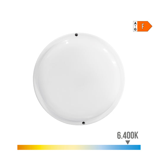 Candeeiro redondo led 18w 1820lm 6400k luz branca Ã¸20,8x4,8cm edm_0