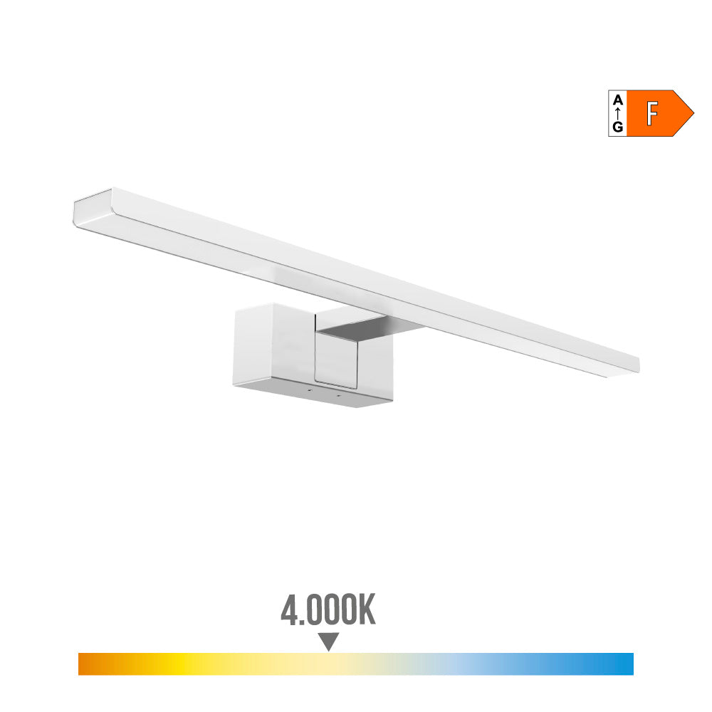 Candeeiro led de parede e espelho 8w 800lm 4.000k luz do dia 40x12,8x5,10cm edm_0