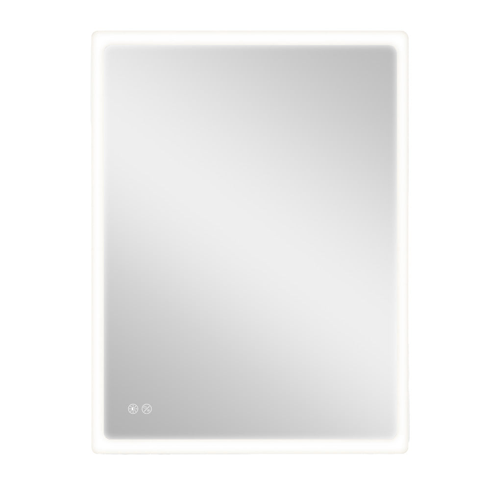Espelho retangular com led 20w 80x60cm edm_0