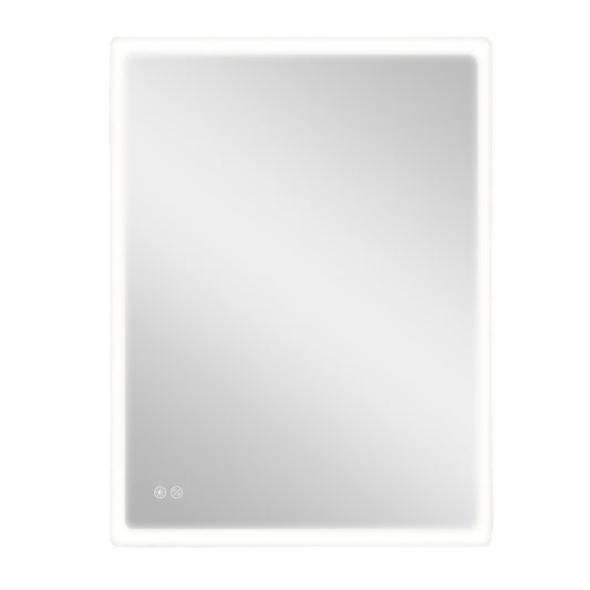 Espelho retangular com led 20w 80x60cm edm_0