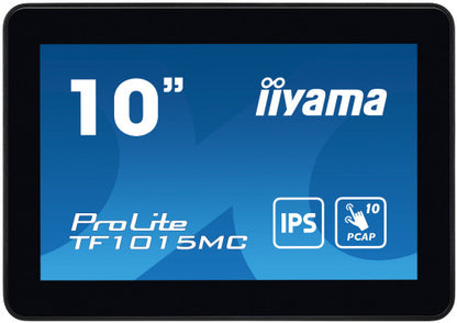 iiyama ProLite TF1015MC-B3 - Monitor LCD - 10.1" (10" visualizzabile) - telaio aperto - touchscreen - 1280 x 800 WXGA - IPS - 500 cd/m? - 800:1 - 29 ms - HDMI, VGA, DisplayPort - nero_0