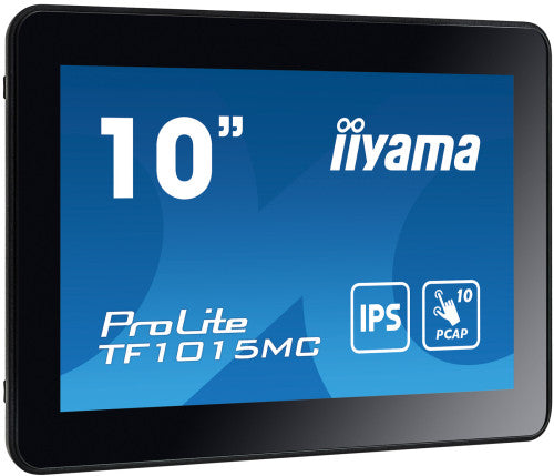 iiyama ProLite TF1015MC-B3 - Monitor LCD - 10.1" (10" visualizzabile) - telaio aperto - touchscreen - 1280 x 800 WXGA - IPS - 500 cd/m? - 800:1 - 29 ms - HDMI, VGA, DisplayPort - nero_2