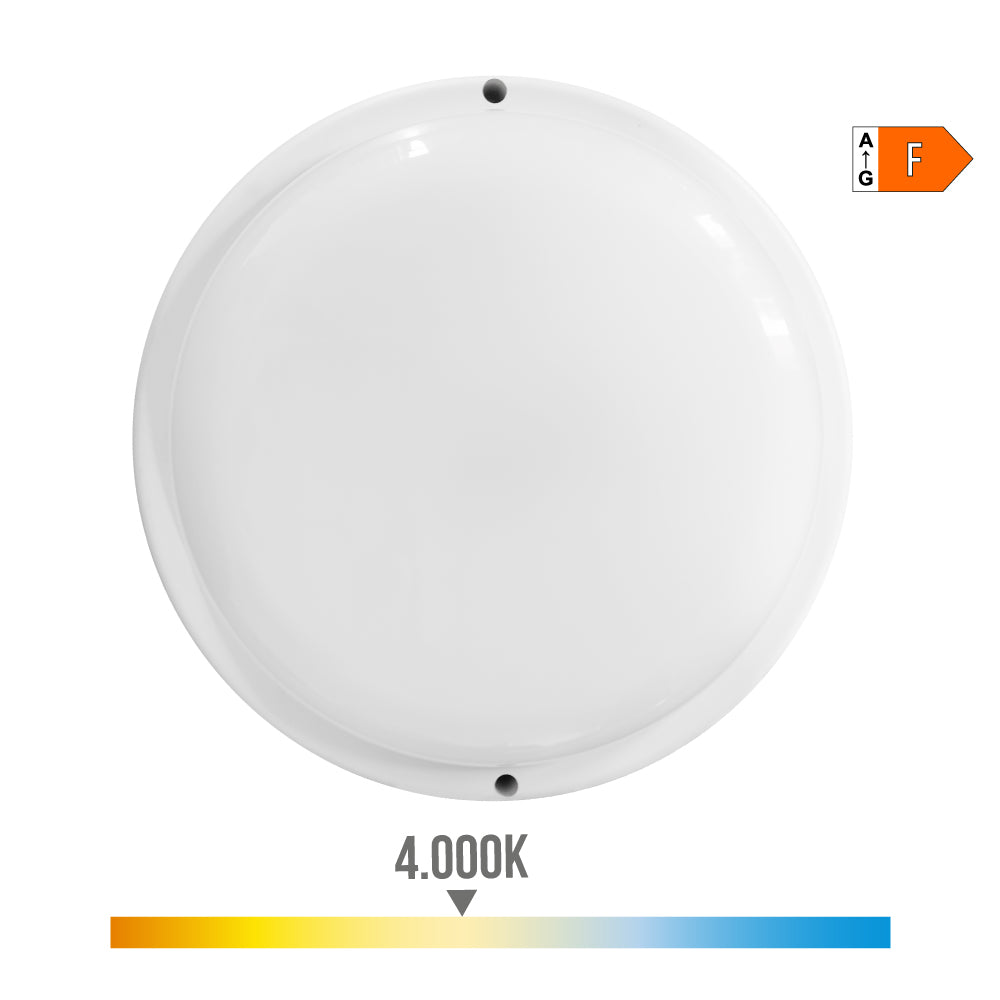 Aplique redondo led com sensor crepuscular e de movimento 18w 1820lm 4.000k luz do dia edm_0