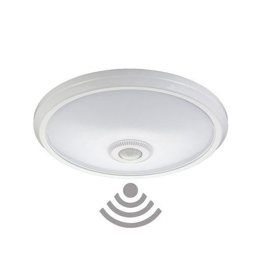 Candeeiro de teto de superfÃ­cie com sensor crepuscular e movimiento ip20 2xe27 Ã¸30x9,6cm edm_0