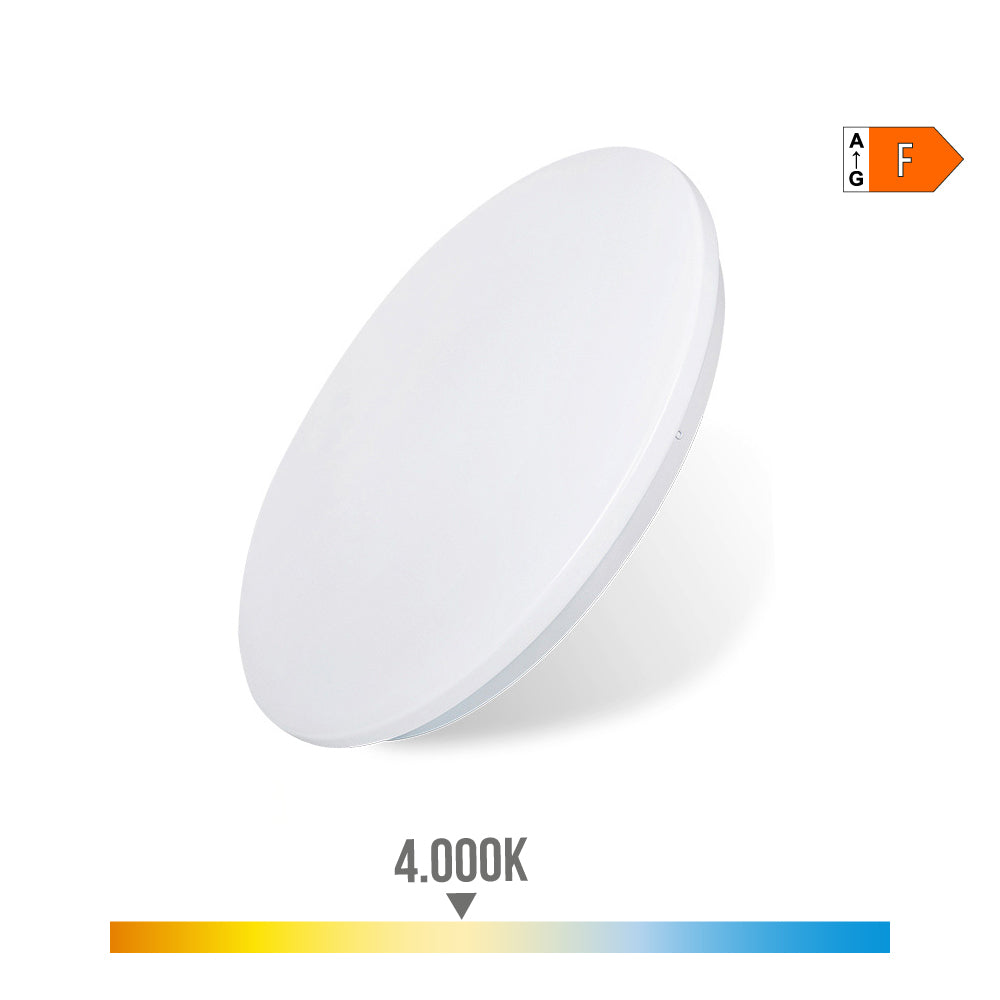 Luz de parede led de superfÃ­cie circular 24 w 4000 k 2490 lm Ã¸38 x 6,6 cm_0