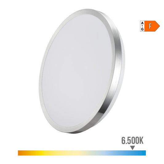 Candeeiro super led de superfÃ­cie moldura cromado 24 w 6500 k 2490 lm Ã¸38 x 6,2 cm_0
