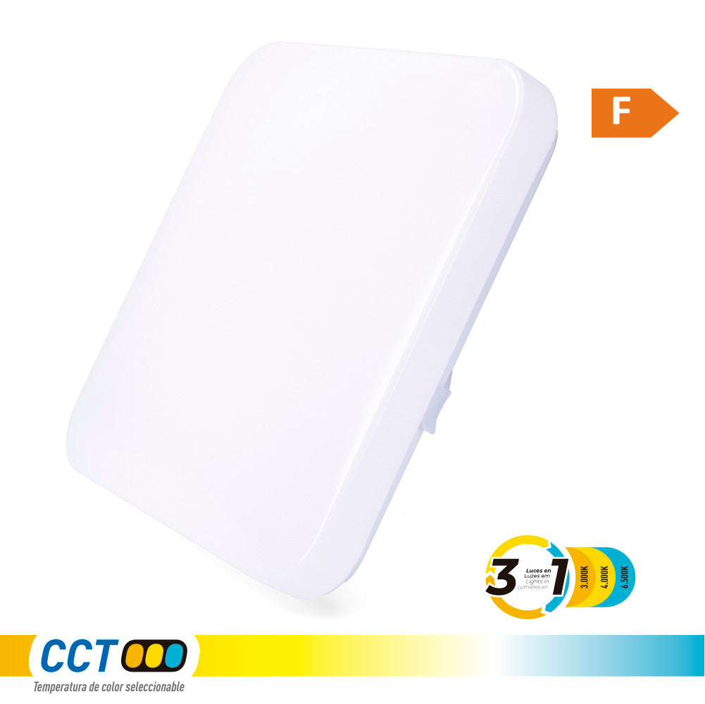 Luminaria de parede led quadrada extraplana 12 w 3cct 1160 lm 28,5 x 28,5 x 6 cm_0