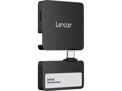 LEXAR PROFESSIONAL GO EXTERNAL PORTABLE SSD 1TB,USB3.2 GEN2 UP TO 1050MB/S READ AND 1000MB/S WRITE CON HUB 4-PUERTOS USB TYPE-C Y CERTIFICADO IP65_2