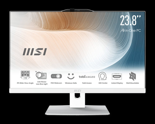 MSI Modern AM242P 12M IntelÂ® Coreâ¢ i5 i5-1235U 60,5 cm (23.8") 1920 x 1080 Pixeles PC todo en uno 16 GB DDR4-SDRAM 512 GB SSD FreeDOS Wi-Fi 6E (802.11ax) Negro_0