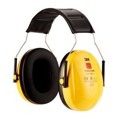 CASCOS OREJERAS ACOLCHADAS  CON DIADEMA PROTECCION AUDITIVA PELTOR OPTIME H510A-1 SNR-27DB AMARILLO 3M 7100334982_2