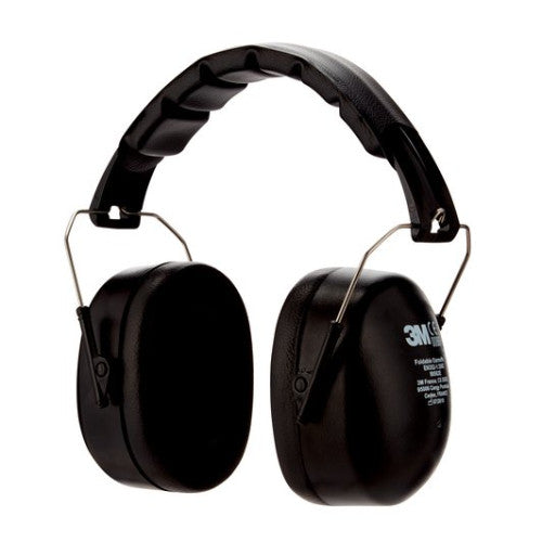 CASCOS OREJERAS ACOLCHADAS CON DIADEMA PLEGABLE PROTECCION AUDITIVA PELTOR 90563E-1 SNR-30DB NEGRO 3M 7100333470_2
