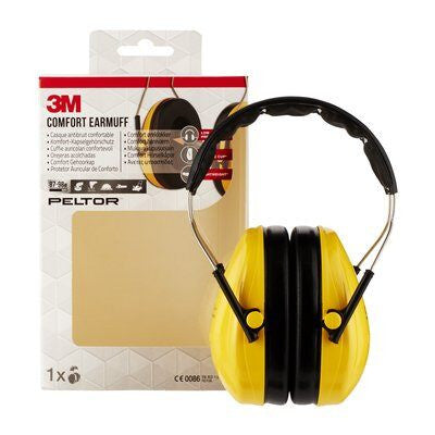 CASCOS OREJERAS ACOLCHADAS  CON DIADEMA PROTECCION AUDITIVA PELTOR OPTIME H510A-1 SNR-27DB AMARILLO 3M 7100334982_5